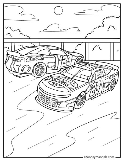 18 NASCAR Coloring Pages (Free PDF Printables)