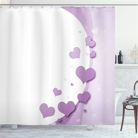 Ebern Designs Love Shower Curtain Romance Artwork Valentines Day Wayfair