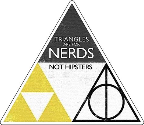 Triangles Are For Nerds Vinyl Sticker Printed Vinyl Decal Ag Design