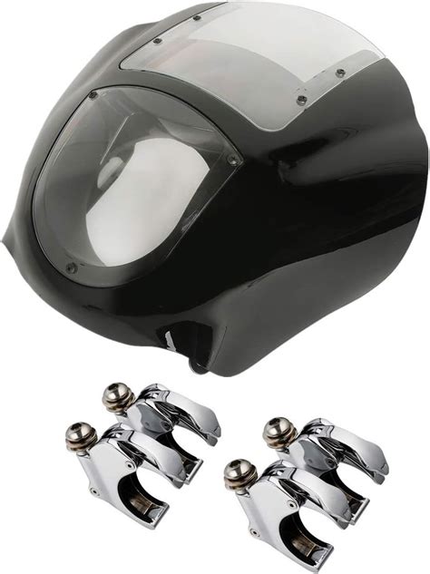 Amazon Tcmt Quarter Head Fairing Windshield W Mm Fork Clamp Fit