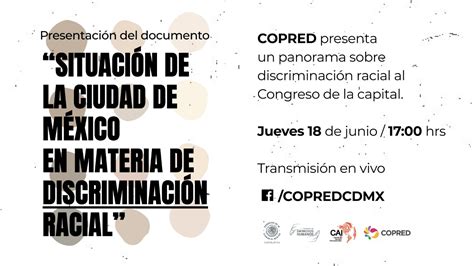 Copred Cdmx On Twitter Recuerda Que Hoy Se Presentará El Documento “situación De La Ciudad De