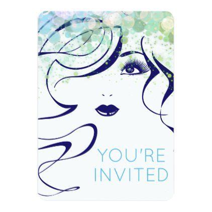 Sparkle hair stylist beauty salon grand opening invitation Hair Stylist ...