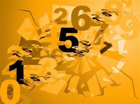 maths numbers shows numerical numerals design stock illustrations