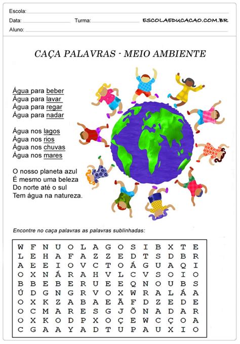 Caca Palavras Meio Ambiente