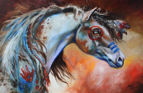 Indian Horse Painting at PaintingValley.com | Explore collection of ...