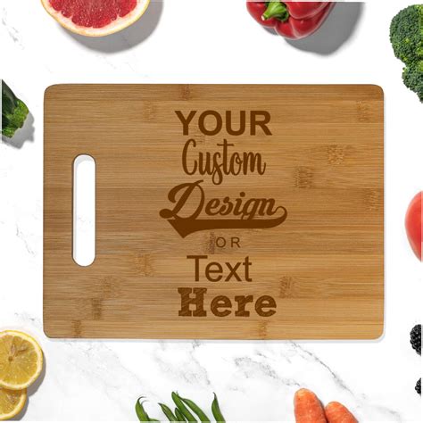 Personalised Bamboo Chopping Board - Custom Design - INGRAVIA