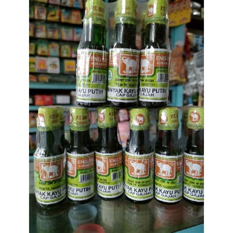 Jual Harga 1 Botol Minyak Kayu Putih Cap Gajah Botol Kaca 10 Ml