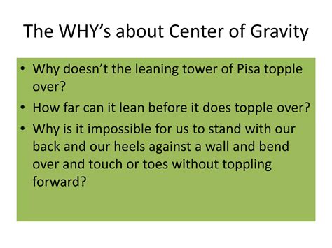 Center of gravity | PPT