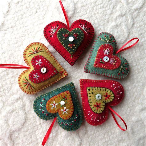 Diy Felt Christmas Ornaments Patterns Printable Templates Free