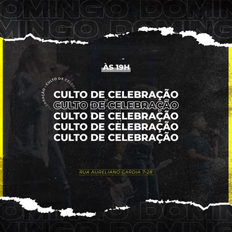 Artes Post Culto De Celebração Igreja Vida Bauru On Behance