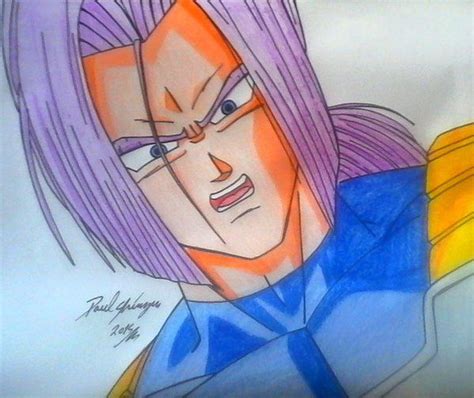 Dibujo fan art Trunks adulto Dragon Ball Z por shinzen Animación