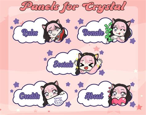 Custom Chibi Panels Twitch Etsy Canada