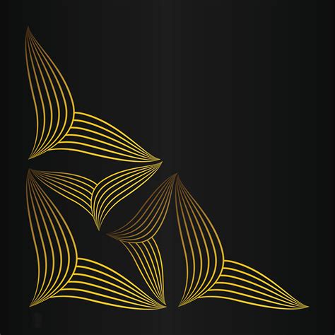 golden flower petal, luxury gold floral decoration 31698771 Vector Art ...