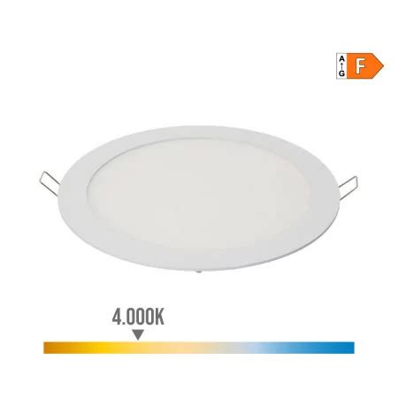 Downlight LED De Embutir Redondo 20W 40000K 1500Lm Luz Dia