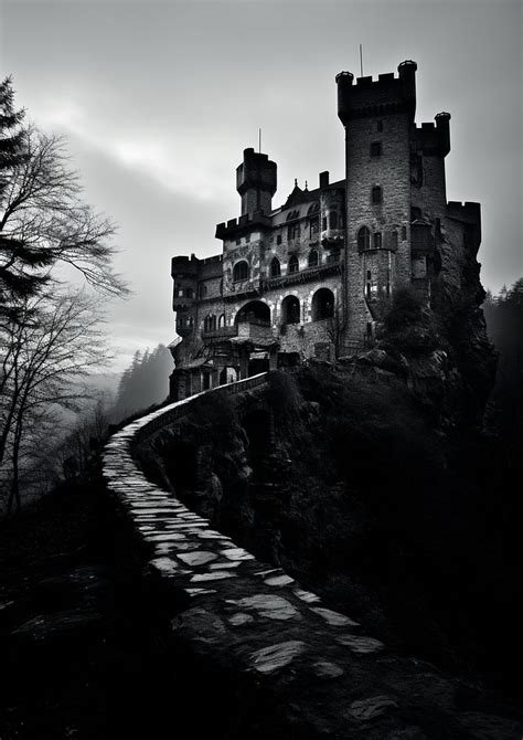 castle architecture building black. AI | Free Photo - rawpixel