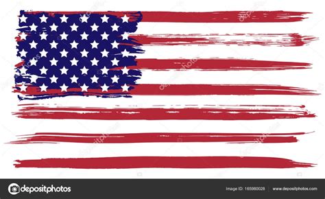 Grunge USA flag Stock Vector Image by ©tassel #165980028