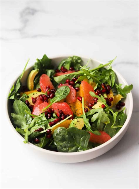 Citrus Arugula Salad With Pomegranate Dressing The Healthy Epicurean