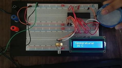 Sensor De Temperatura Con Lm Pic F A Youtube