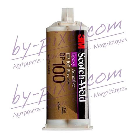 Colle bi composant époxyde 3M DP100 Plus transparent cartouche de