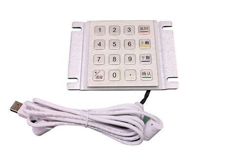 Weatherproof Encrypting Pin Pad Number Pad 16 Keys Atm Number Pad Anti Monitoring