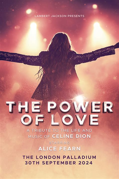 Alice Fearn The Power Of Love West End Tickets And Info Broadway World