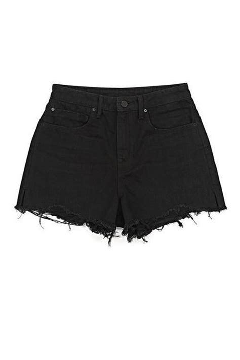 Ripped High Waist Denim Shorts 29 Black High Waisted Shorts Denim