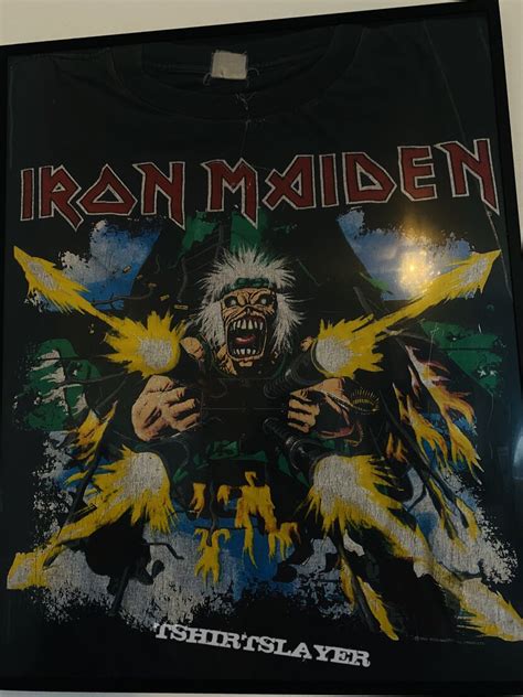 Iron Maiden Tailgunnerno Prayer On The Road Tour Shirt 1990