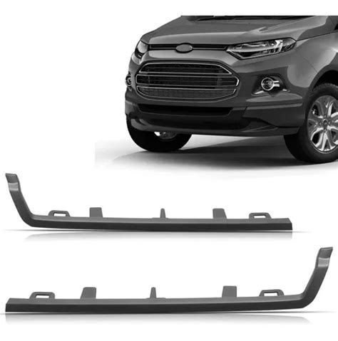 Par Friso Moldura Grade Ecosport 13 14 2015 2016 2017 Cinza