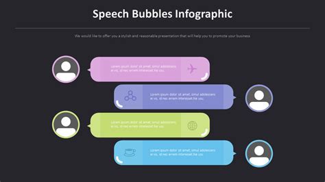 Speech Bubbles Infographic Diagram