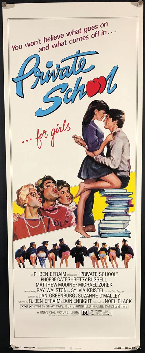 Private School Original Insert Poster 1983 Phoebe Cates