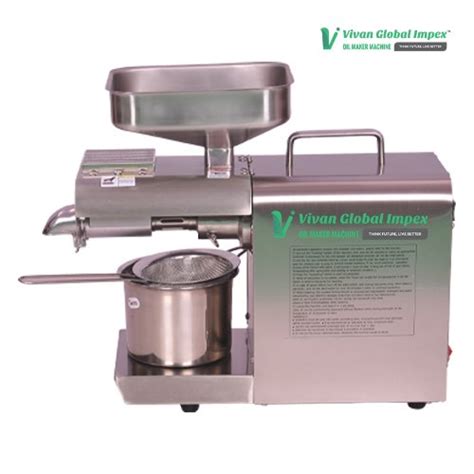 Domestic Expeller 600W Oil Extraction Machine Capacity 6 Kg Hour At