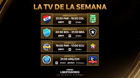 Programa De Partidos Actualizado De La CONMEBOL Libertadores 2020