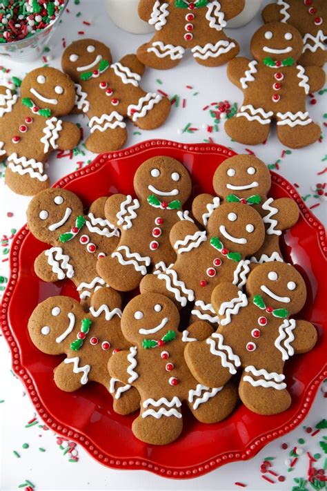 Soft Chewy Gingerbread Men Cookies Recipe Christmas Gingerbread