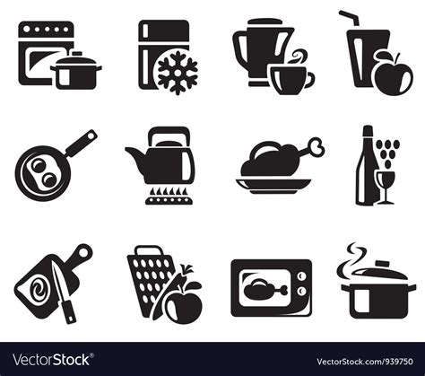 Kitchen And Cooking Icons Royalty Free Vector Image