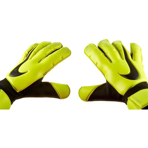 Nike Vapor Grip3 Goalkeeper Gloves Volt Black SoccerPro