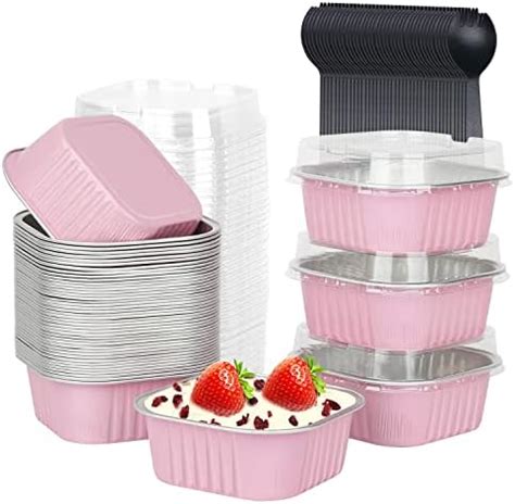 Amazon Skylety Pcs Oz Mini Square Baking Pans With Lids