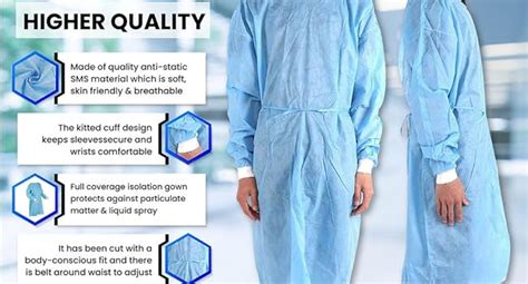 Surgicomfort Disposable Surgical Isolation Gown Pcs Length Inch