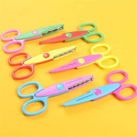 DIY design craft scissors DIY child safe scissors plastick lace ...