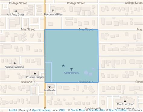 Central Park in Idaho Falls | Map and Routes