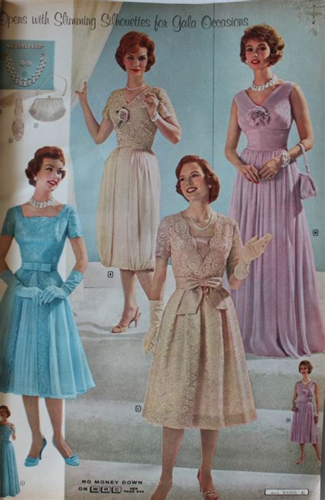 1960s Evening Dresses Bridesmaids Mothers Gowns