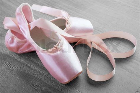 New Pink Ballet Pointe Shoes Stock Photo Colourbox