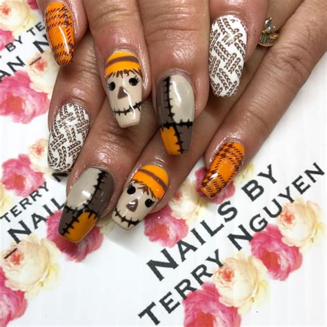 Pin By Terry Nguyen On Fall Nails Pop Art Nails Thanksgiving Nail