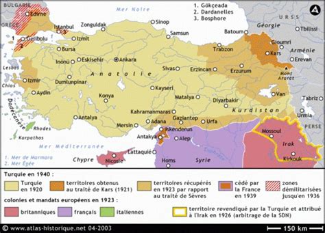 Carte De La Turquie En Avec Le Sandjak Dalexandrette Hatay En