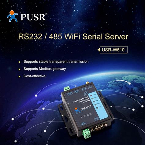 Pusr Rs Rs Wifi Serial Server Converter Serial To Wifi Wifi To