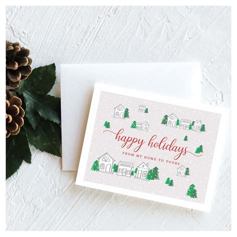 Happy Holidays From My Home To Yours Business Realtor Etsy