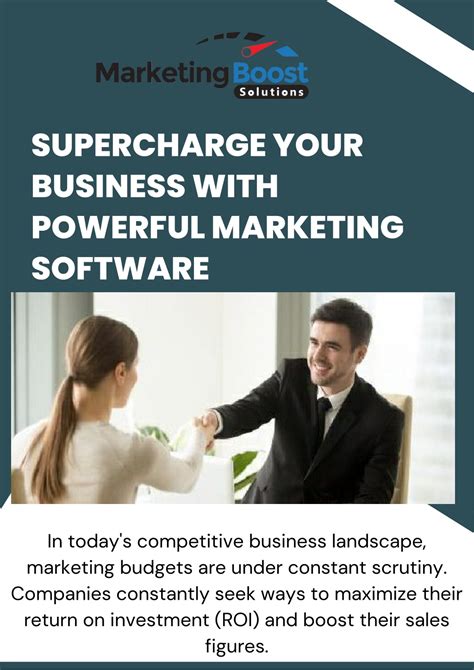 Ppt Supercharge Your Business With Powerful Marketing Software 1