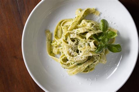 Fettuccine Al Pesto A Genovese Tradition Giangis Kitchen