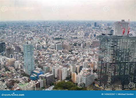 Opini N Del Paisaje Urbano De Rascacielos En Tokio Fotograf A Editorial