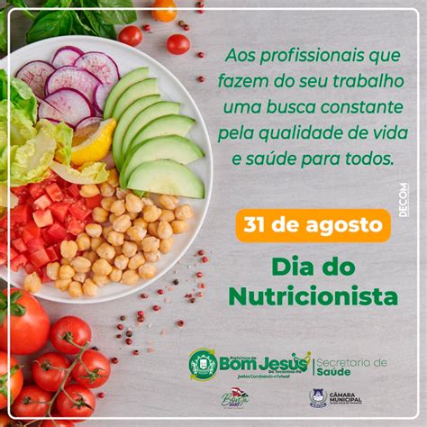 Dia Do Nutricionista Prefeitura Municipal De Bom Jesus Do Tocantins