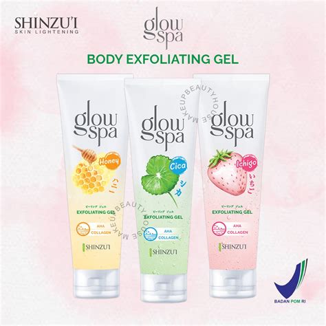 Jual Shinzui Glow Spa Exfoliating Gel Honey Cica Ichigo Ml